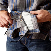 Ariat - Men's Rebar Heavy Flannel Long Sleeve Button Up Shirt
