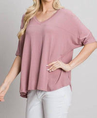 Allie Rose - V-neck Blouse
