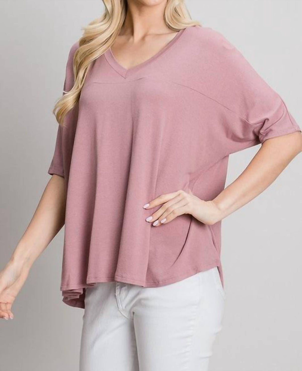 Allie Rose - V-neck Blouse