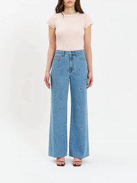 Daze - Far Out Flower High Rise Jeans