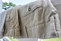 Charleston Khakis - Washed Khakis Pant - Oak Double Reverse Pleat
