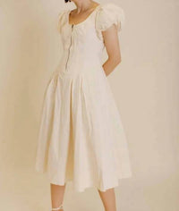Aureum - Poplin With Zipper midi Dress