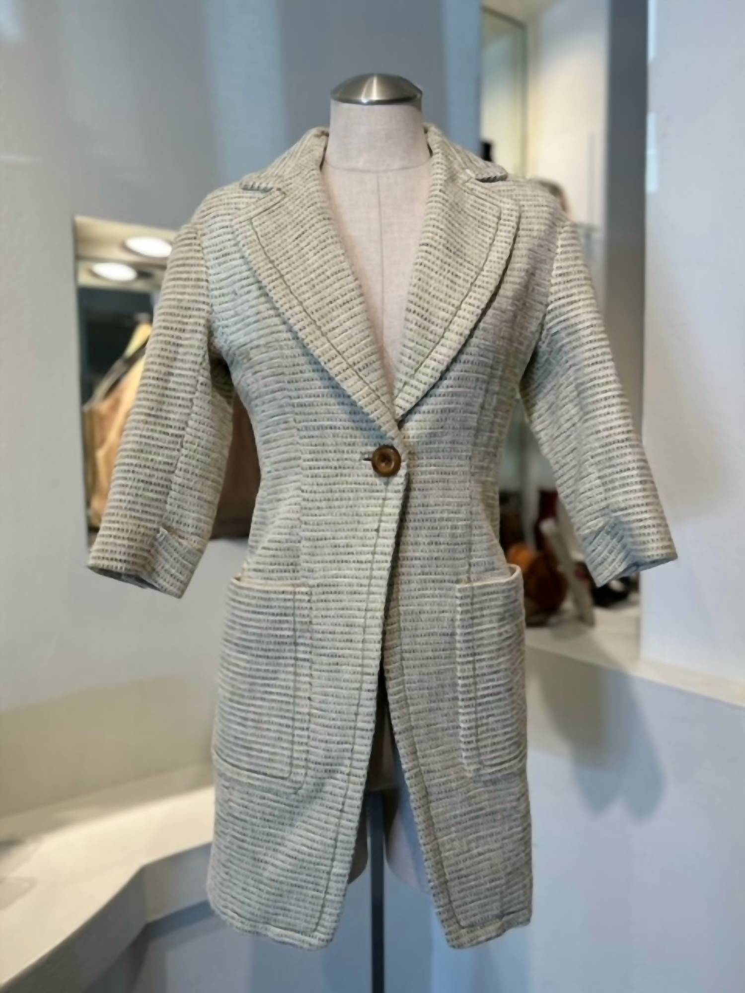 RAWSILK TWEED COAT