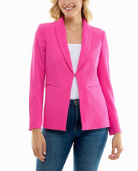 Nicole Miller - Isla Stretch Crepe One Button Blazer