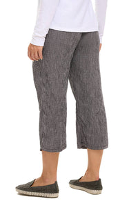 Cut Loose - Crinkle Check Easy Crop Pant