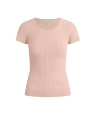 Favorite Daughter Kennedy Cap Sleeve Top in blush - women's t-shirt - detail view