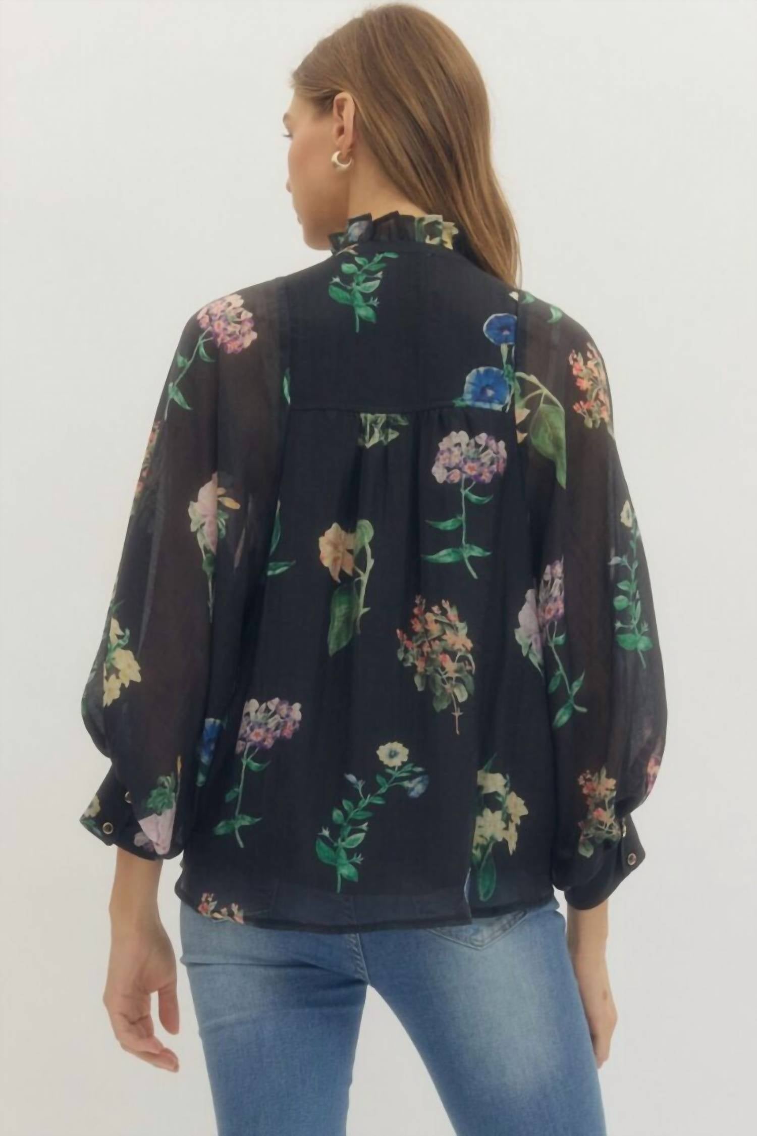 Entro - After Hours Floral Top