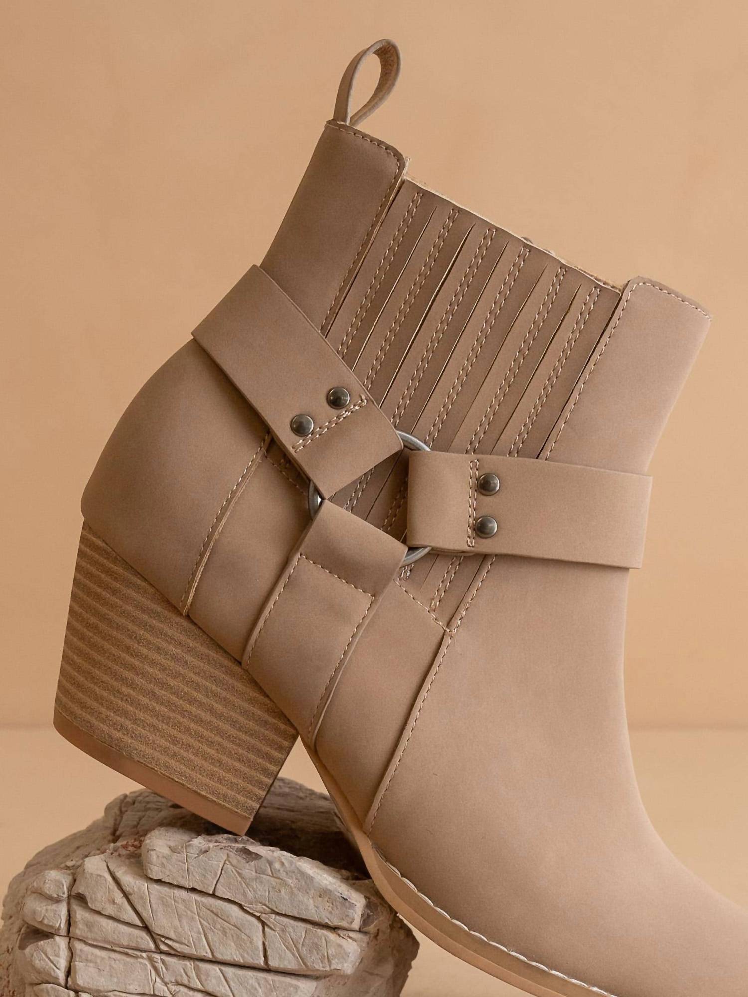 Oasis Society - Women's Caleb Paneled Moto Bootie