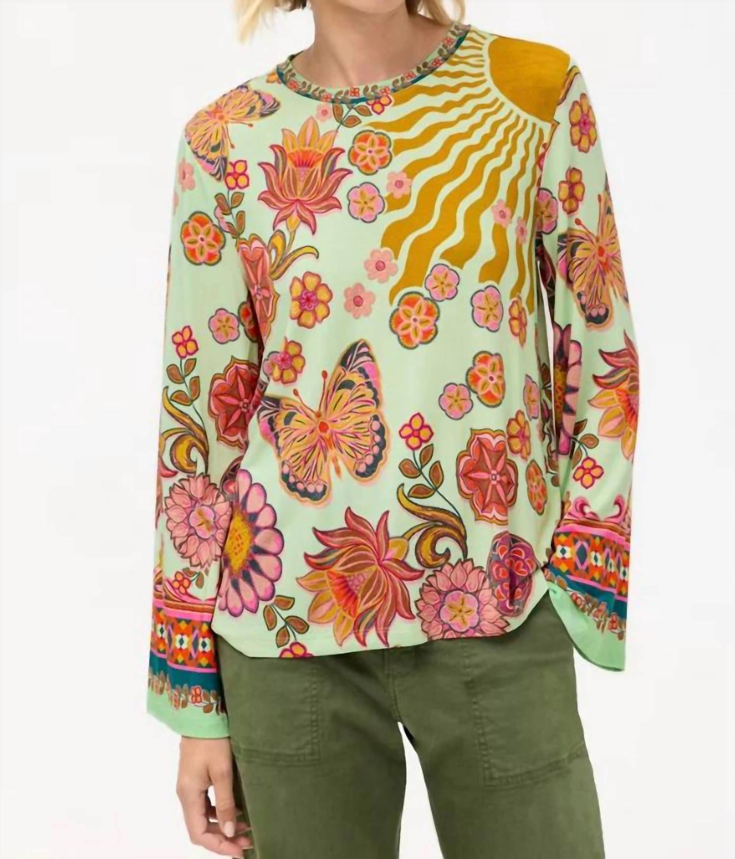 Johnny Was - Janie Favorite Flare Sleeve Crew Neck Tee
