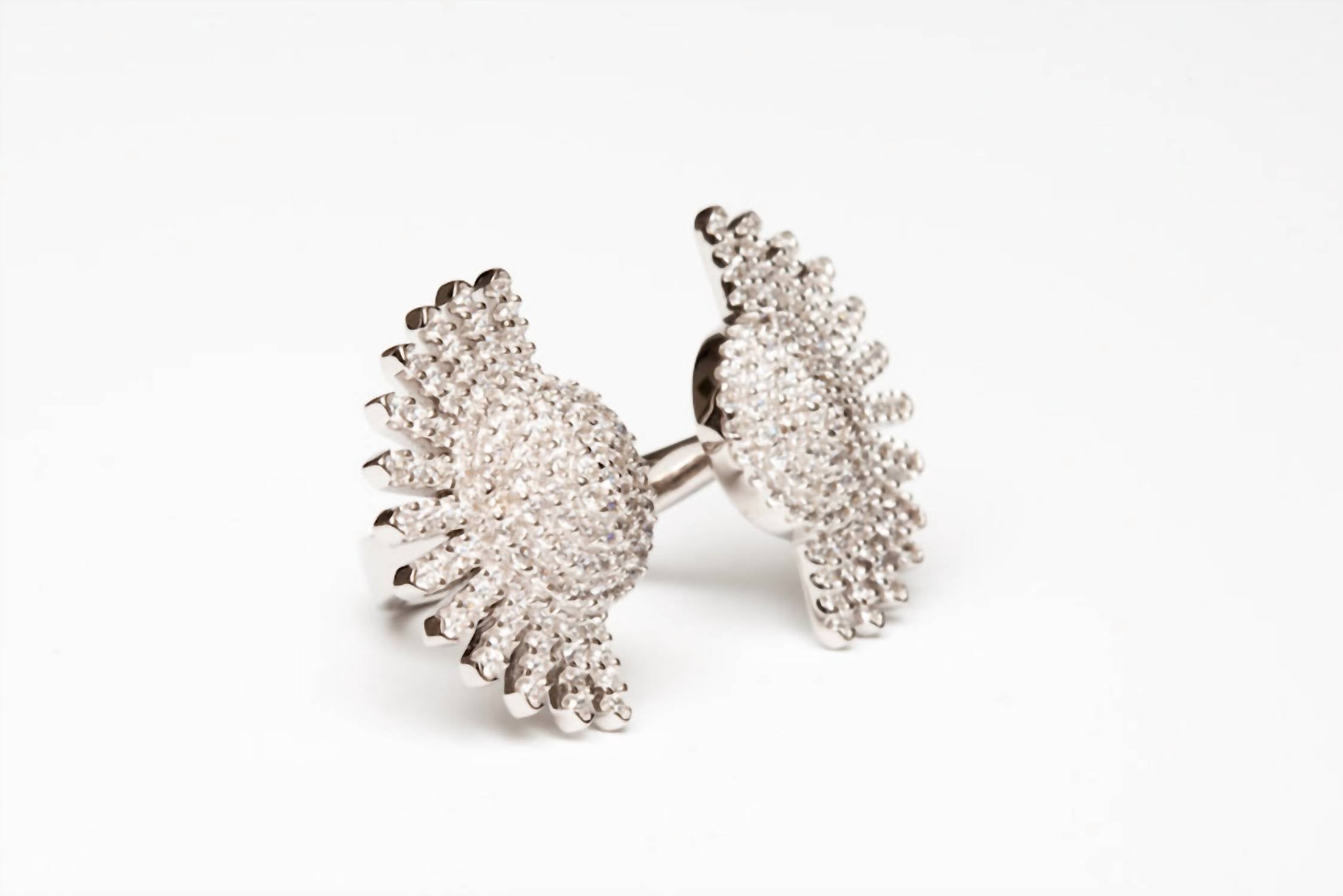 Avenue Chic - Women's Half Sunburst Cuff Ring