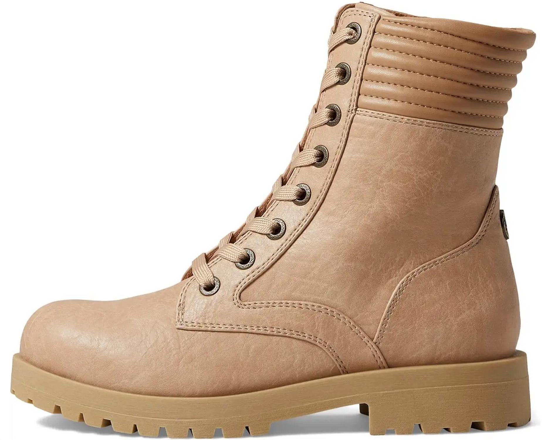 BLOWFISH Women's Athena Lace-up Boot in beige - women's shoe - alternate view