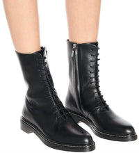 The Row - Women's Fara Leather Combat Boots