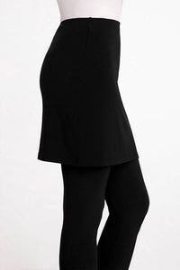 Sympli Solid Mini Skirt in black - women's skirt - alternate view