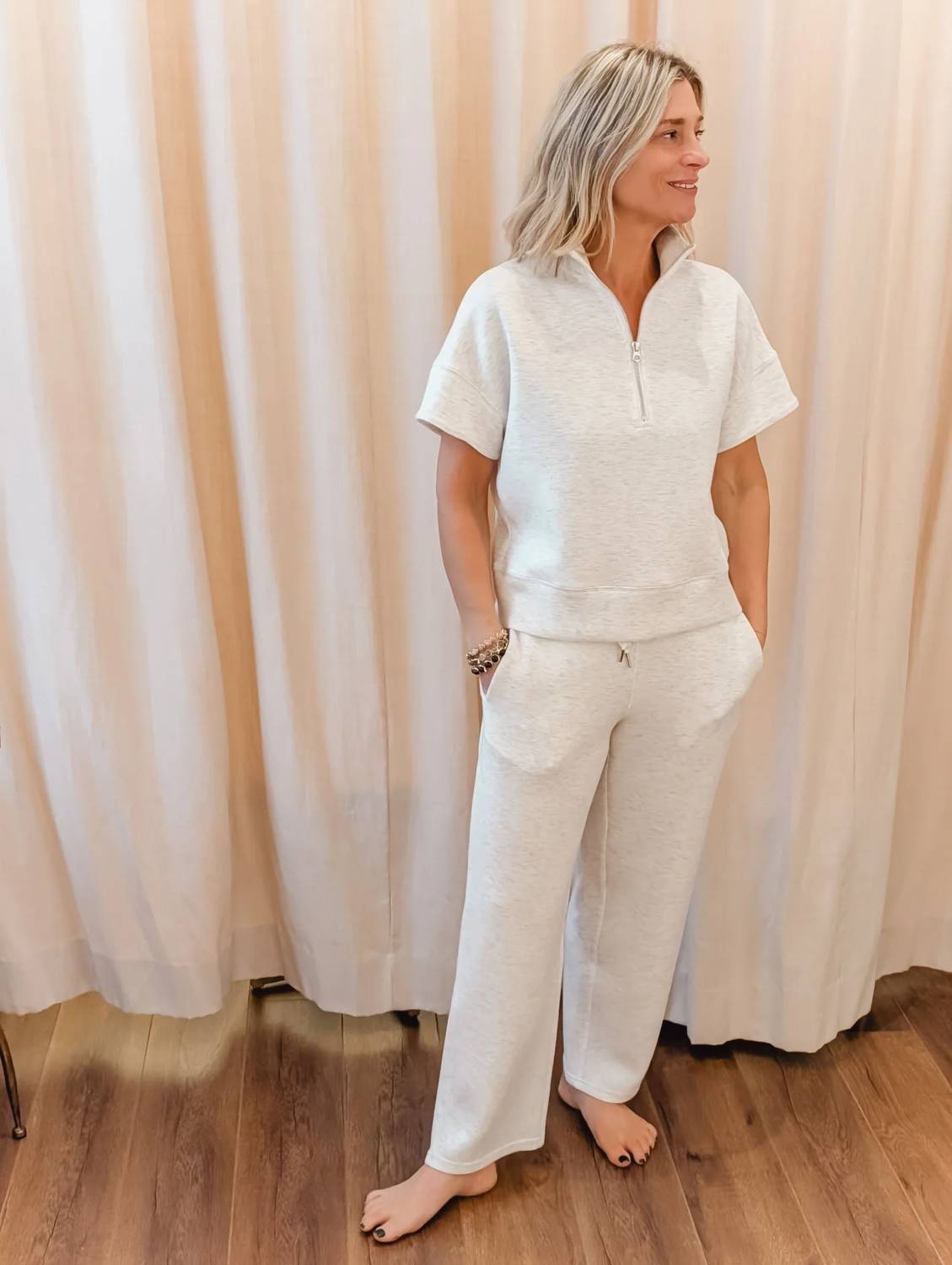 Elliott Lauren - Comfort Zone Quarter Zip Top