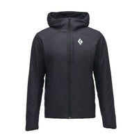Black Diamond Men's First Light Stretch Hoody in black - men's shirt - detail view