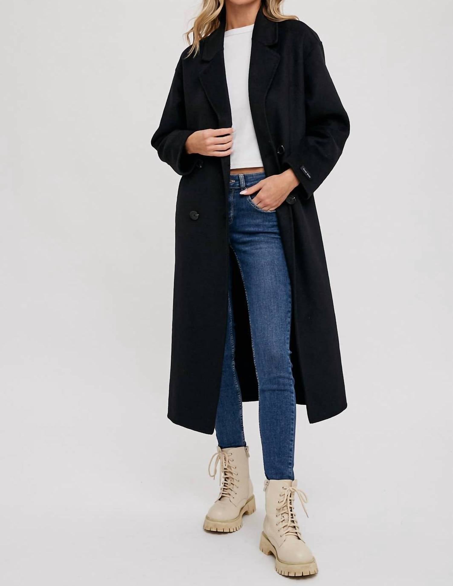 Bluivy - Handmade Double Breasted Longline Coat