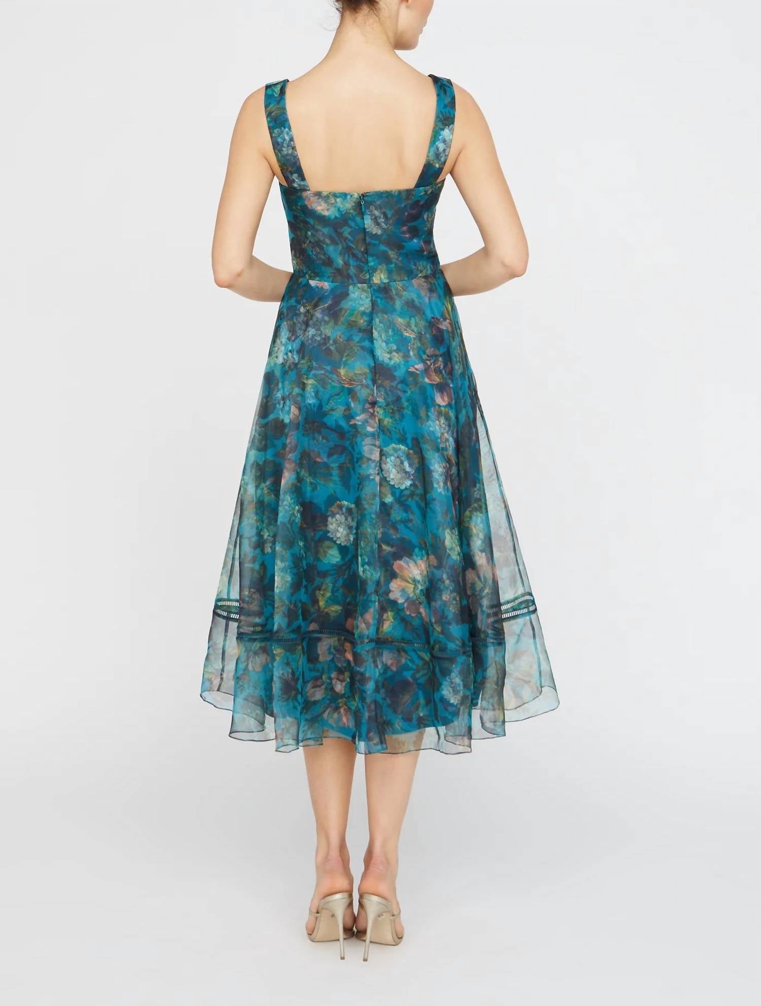 Theia - Anissa Square Neck Dress
