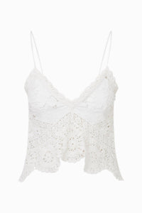 Loveshackfancy - Pellier Crochet Sleeveless Top