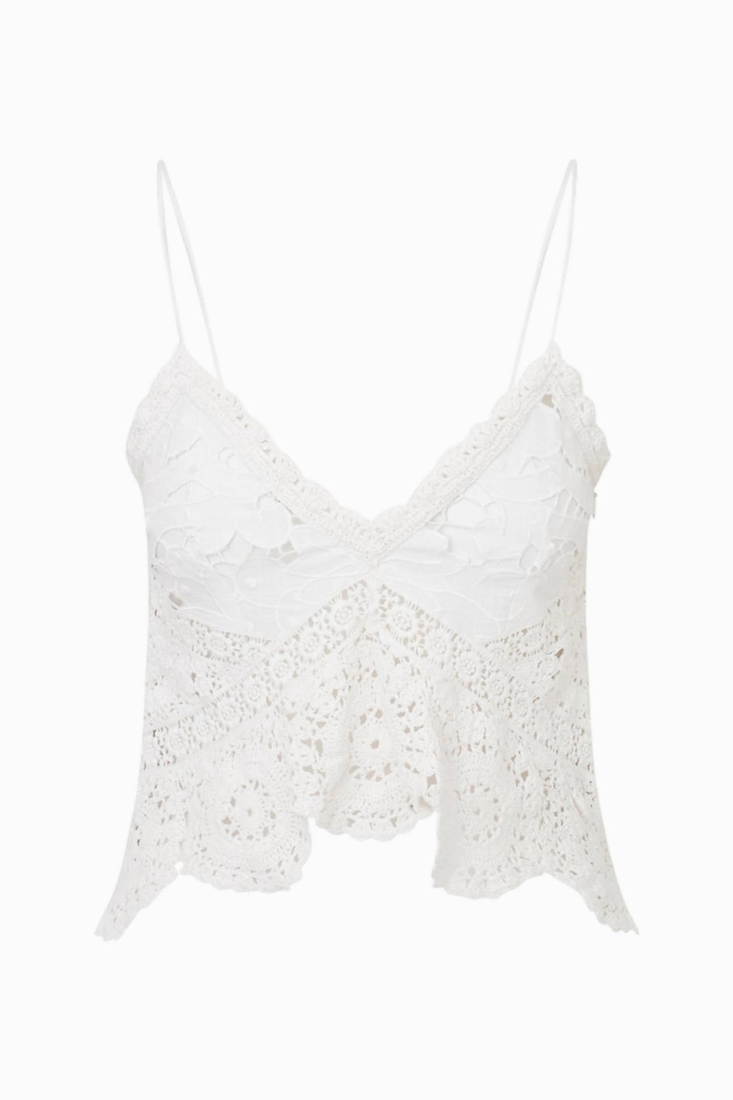 Loveshackfancy - Pellier Crochet Sleeveless Top