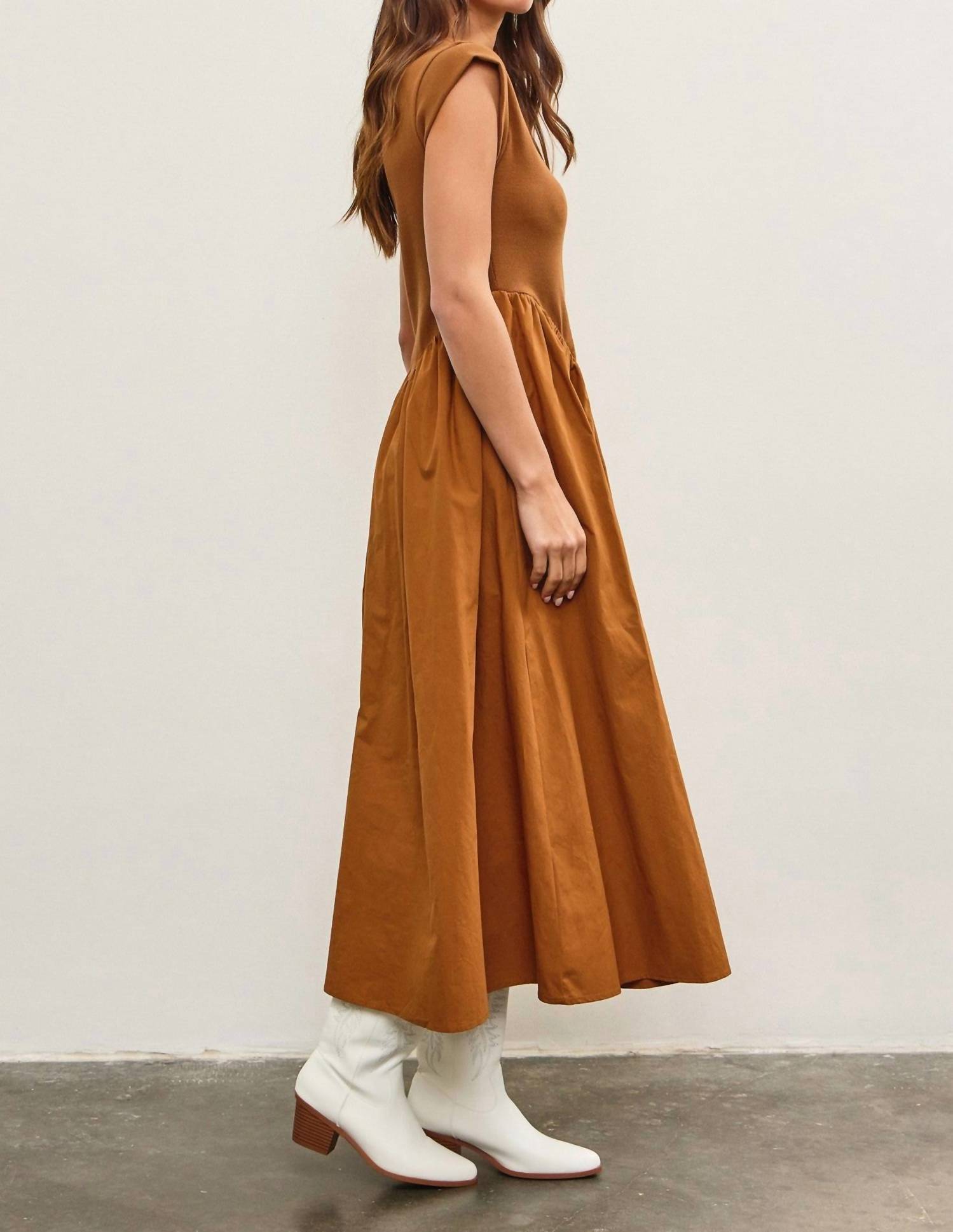 Mustard Seed - Drop Waist Midi Dress
