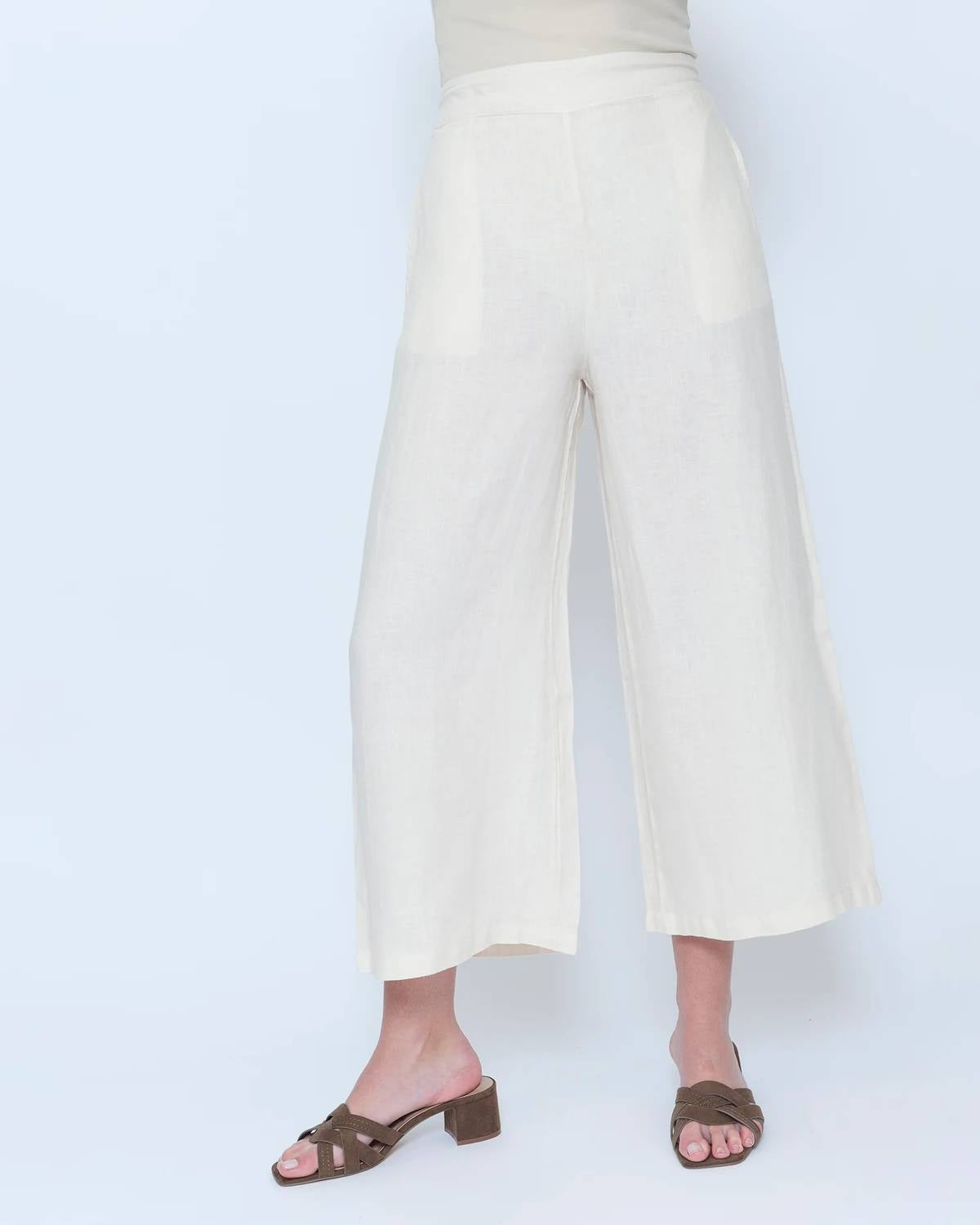 Blueberry - Wide Leg Crop Pants