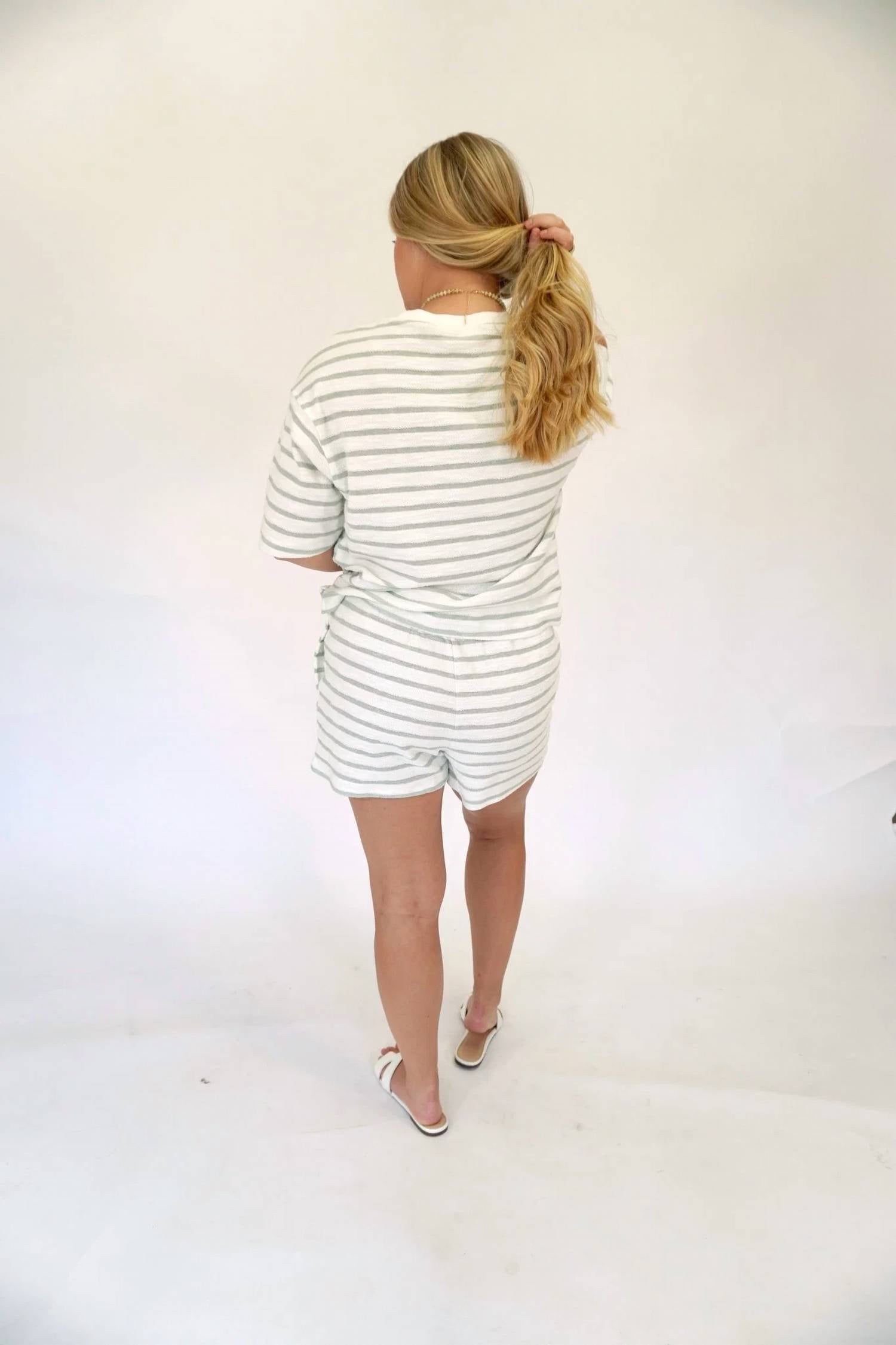 Hyfve - Striped Terry Cloth Two-piece Set
