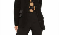 Nic + Zoe PUFF BACK BLAZER in black onyx - women's jacket