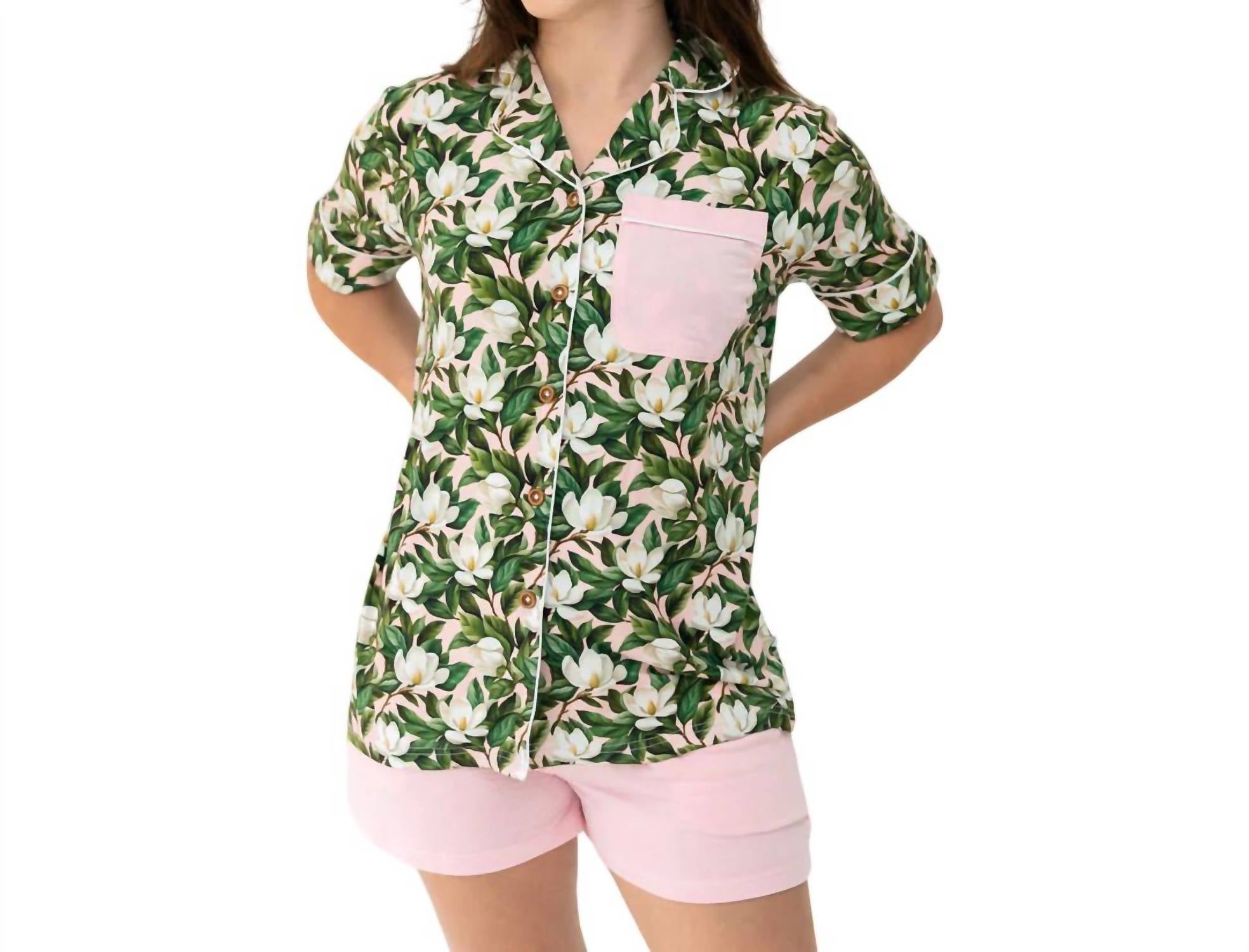 Laree + Co. - Women's Magnolia Bamboo Luxe Lounge Short Set