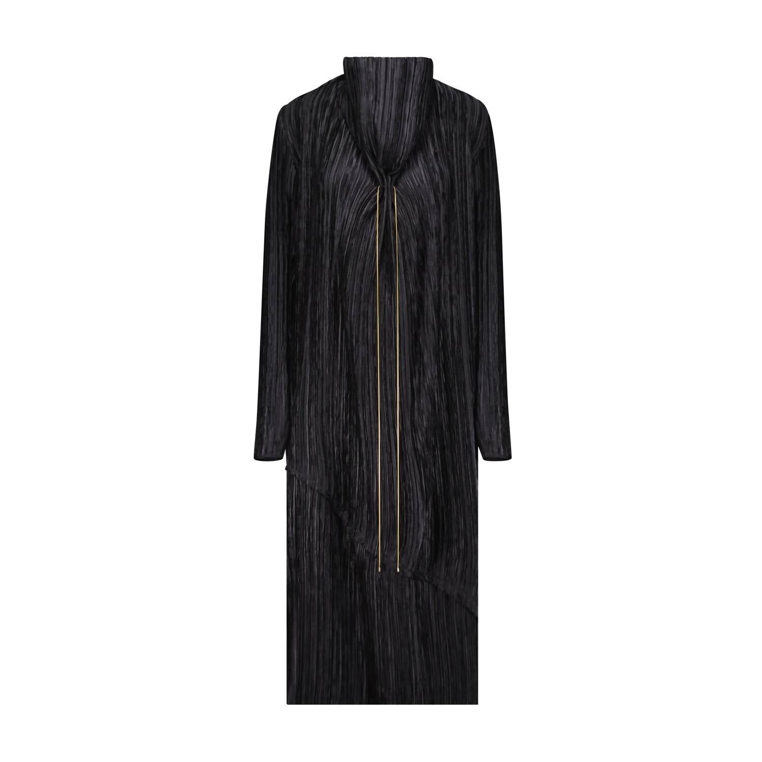 Marina Moscone - Plissé Tabard Maxi Dress