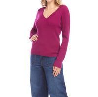Karen Kane - Ribbed V Neck Sweater