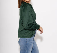 Ivy Jane - Long Sleeve Suede Top