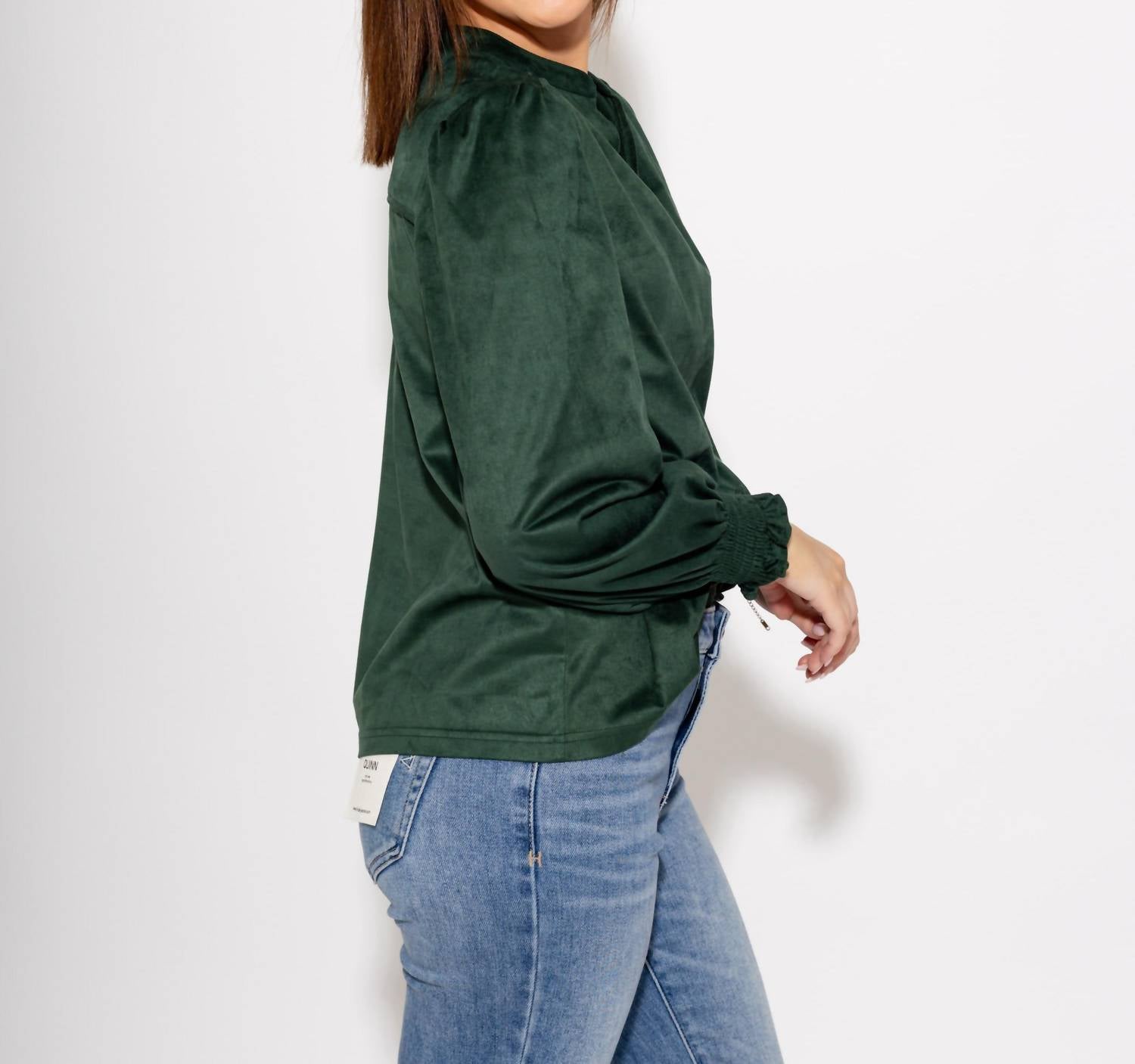 Ivy Jane - Long Sleeve Suede Top