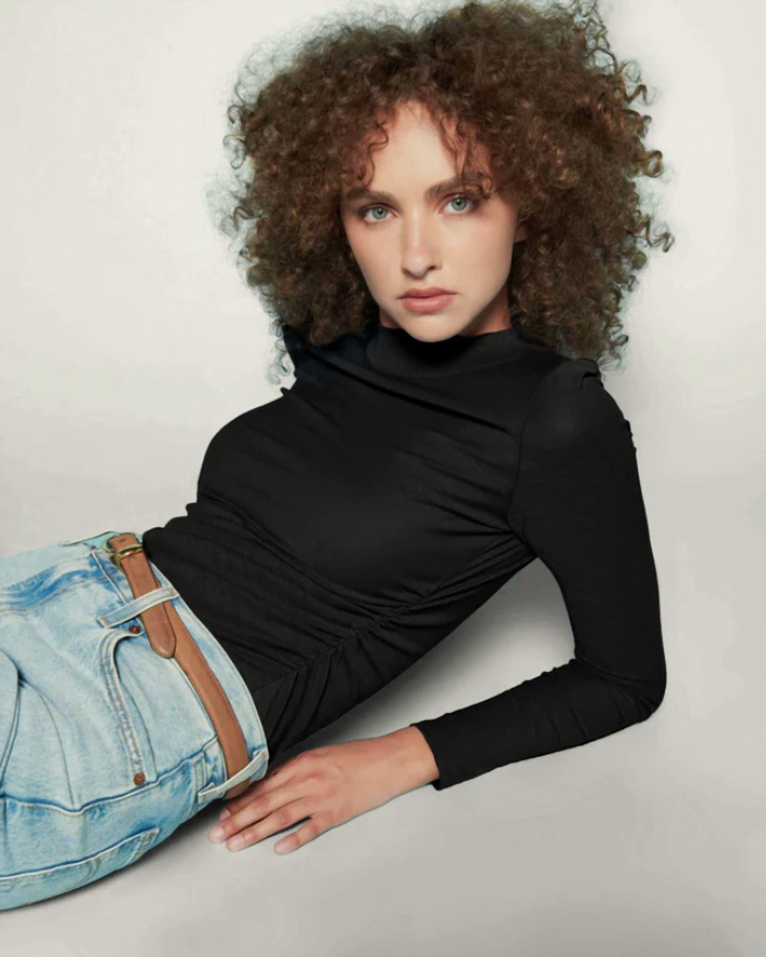 Nation Ltd - Rita Mock Neck Top