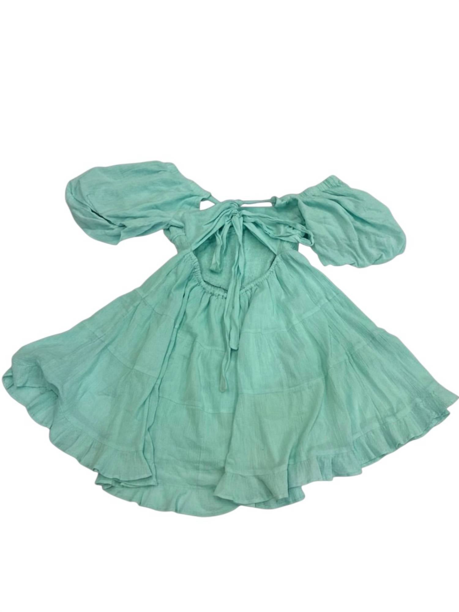 Free People Flowy Mini Dress in clear skies blue - women's dress - view 5