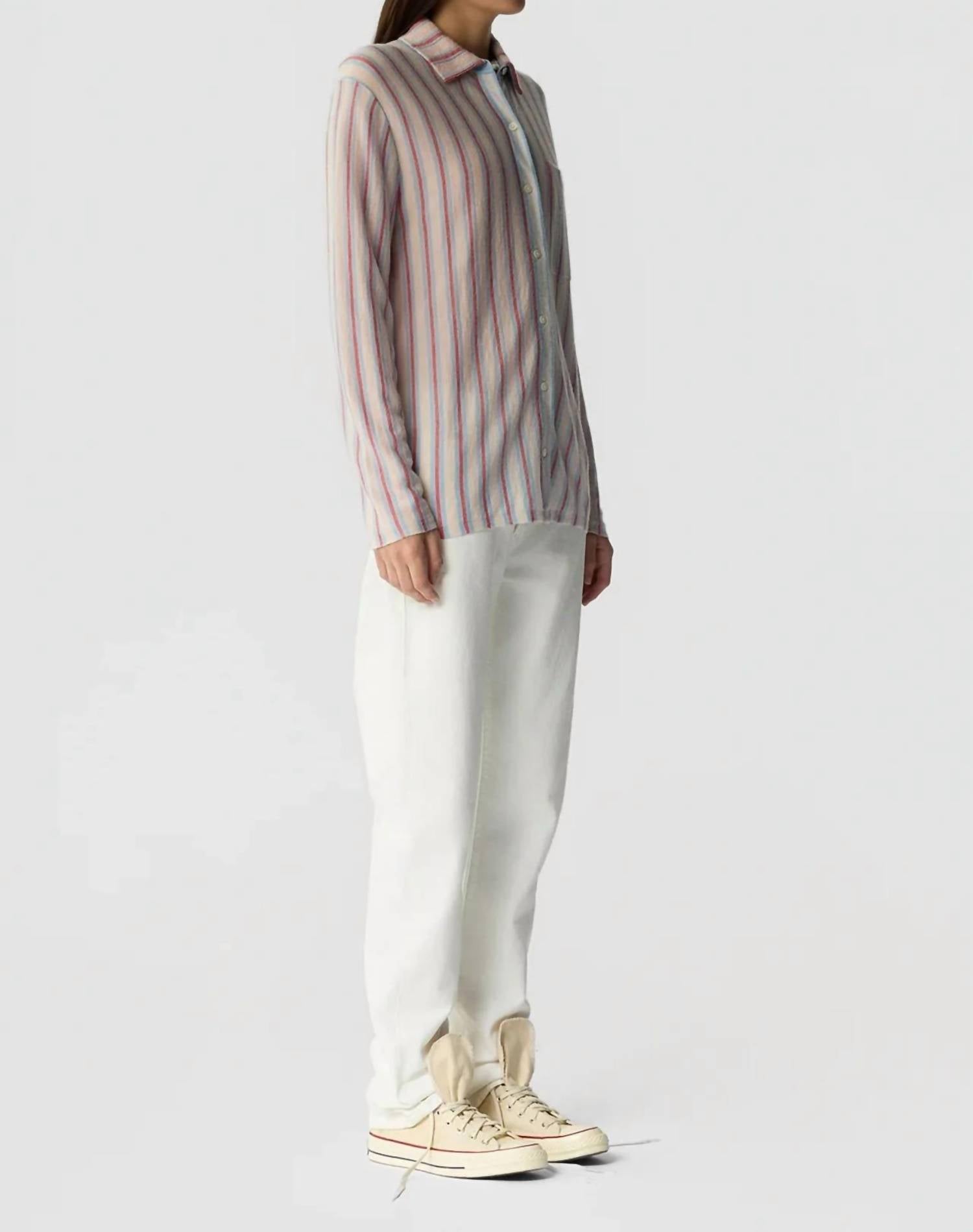 Guest In Residence - Fine Stripe Showtime Shirt