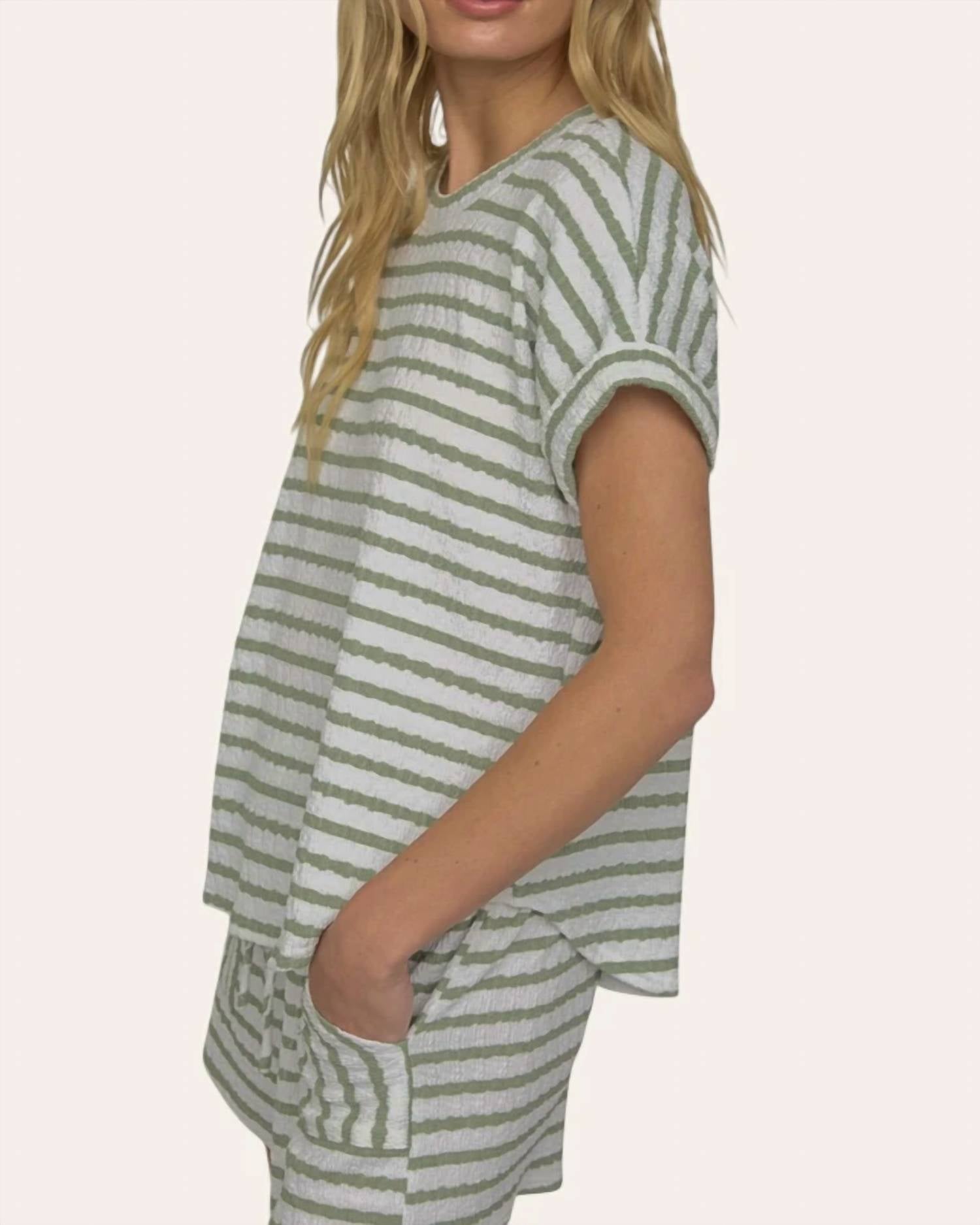 Blu Pepper - Textured Knit Set