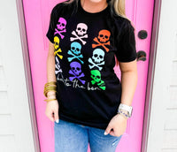 Prickly Pear Tx - Colorful Bad to the Bone Tee