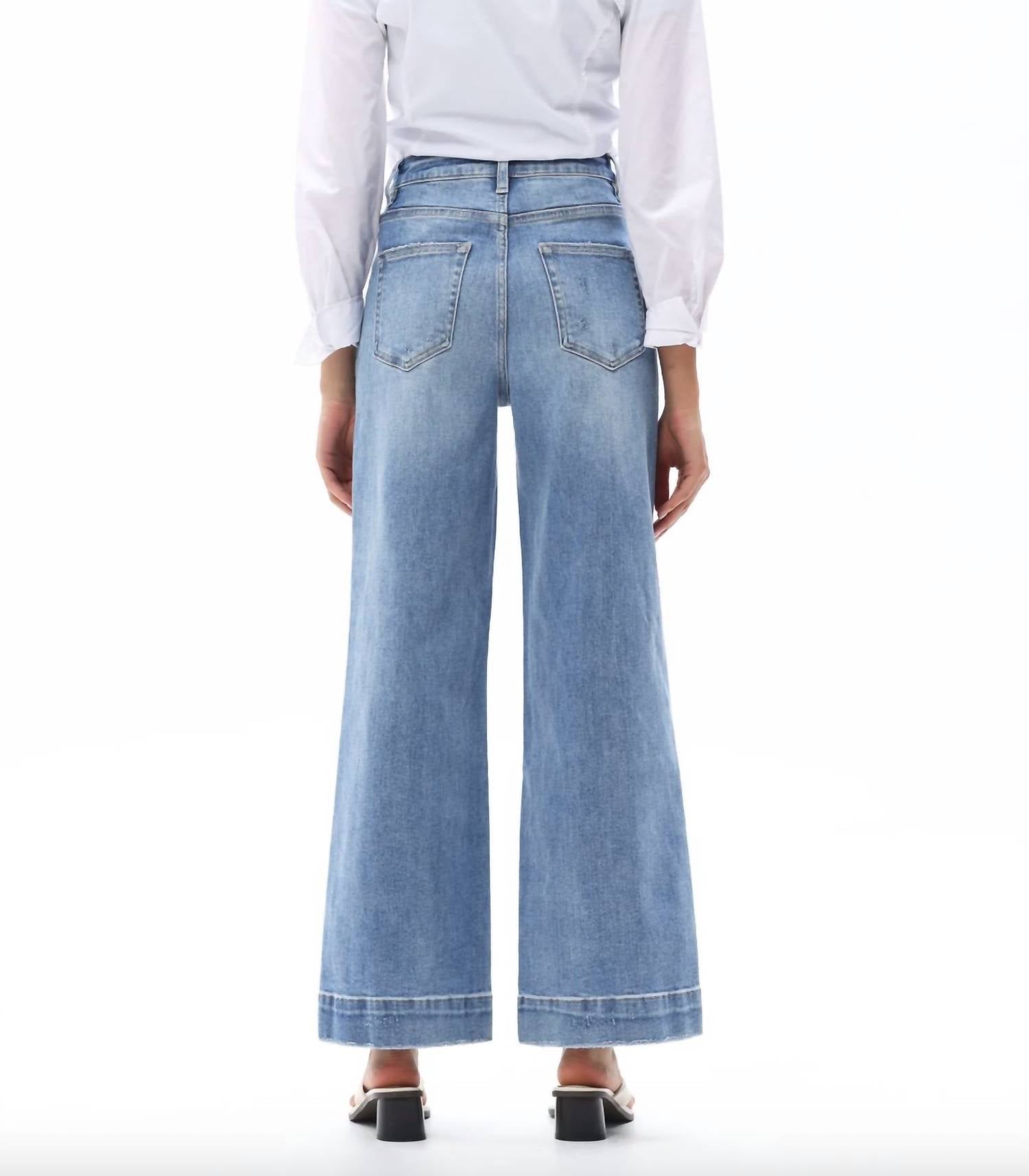 Bayeas - High Rise Wide Leg Jeans