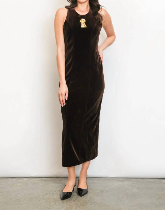 Beulahstyle - Keyhole Velvet Dress