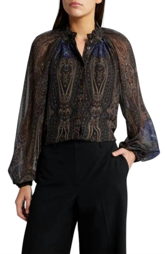 Kobi Halperin - Sofiana Paisley Long Sleeve Top