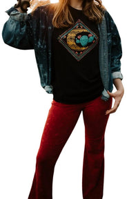 Southern Bliss - Distressed Denim Bleached Button Down Top