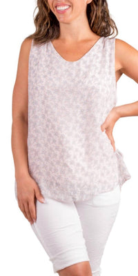 Gigi Moda - Fernanda Daisy Silk Sleeveless Top