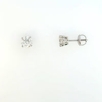 Aamiaa - 1.25 Carat Natural Diamond Round Brilliant Stud Earrings