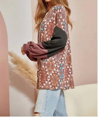 Andree By Unit - Aztec Print Cardigan