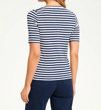 Fdj - Stripe Appliqué Top