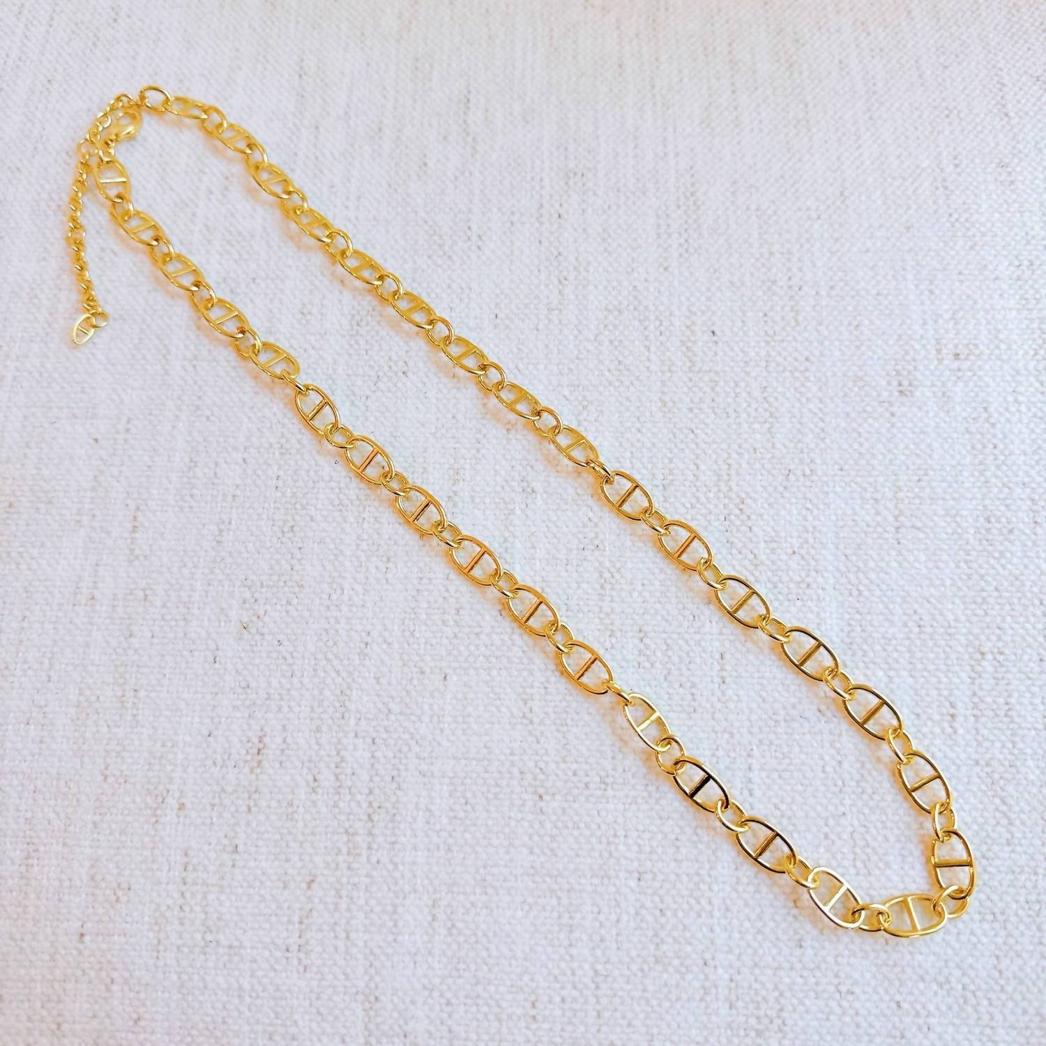 Ellison+Young Women's Horse Bit Long Chain Necklace in gold - women's jewelry