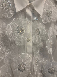 Weavz - Sheer flower shirt