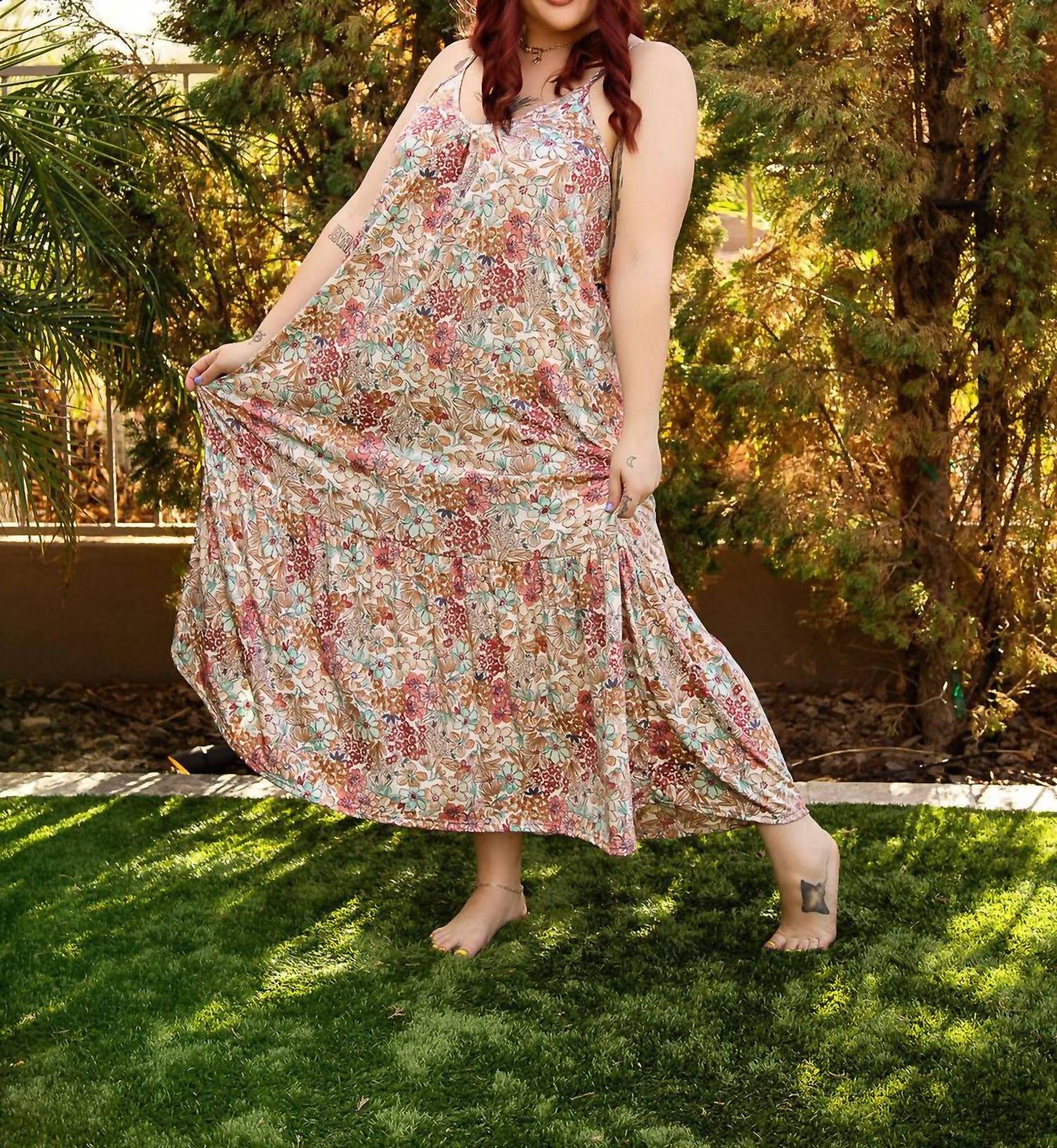 Blakeley - Pastel Floral Maxi Dress