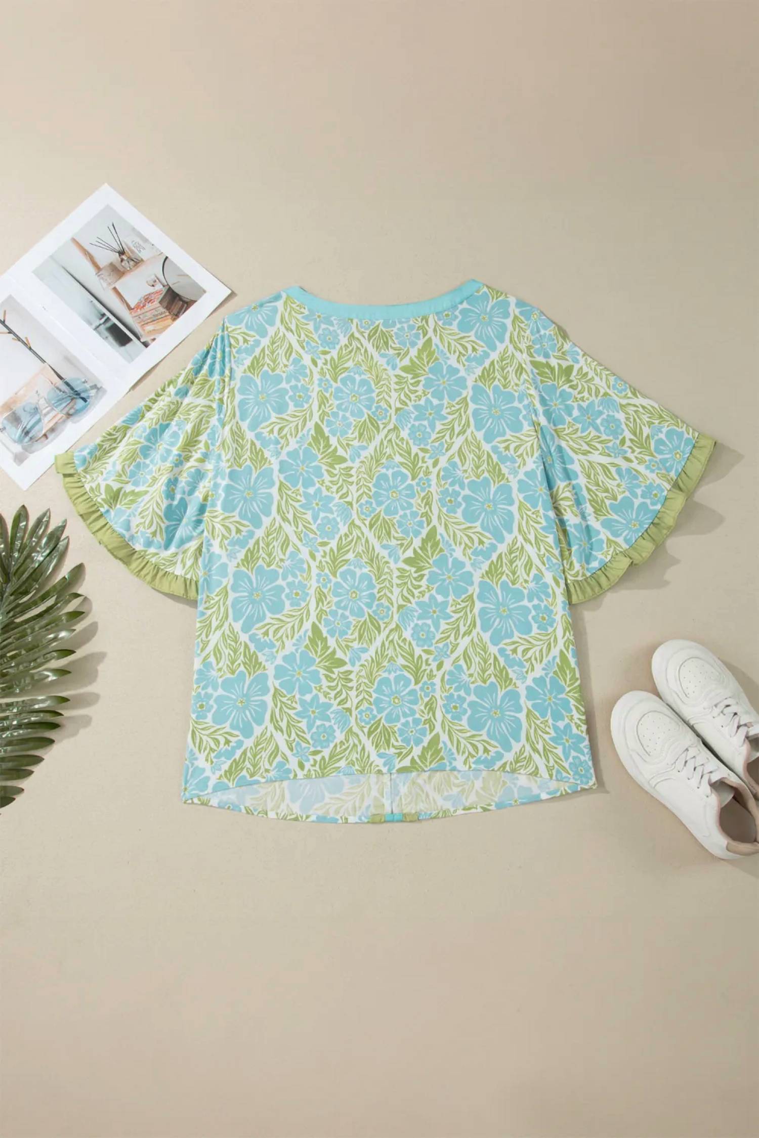 Unishe - Ruffled Sleeve Blouse
