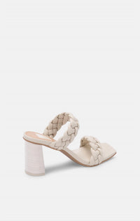 Dolce Vita Women's Paily Braided Block Heels in ivory stella - women's heels - alternate view